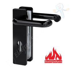 ZT2151 Langskilt med vrider. Rett. CC72. Sort