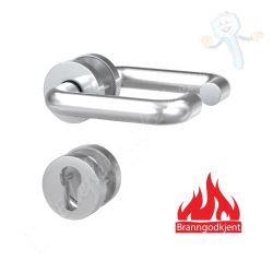 ZT2100 Dørvrider U-form. Euro med Sylinderskilt. Rst.