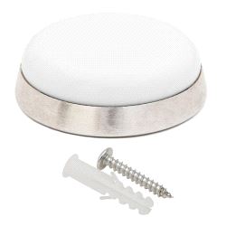 8950-E Dørstopper for vegg Ø44. Hvit