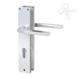 ZB4101 Langskilt med vrider og sylinderhull. CC72. Alu