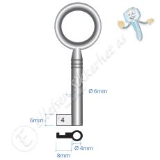 Junie 8x6-1 Nøkkel Nr. 4