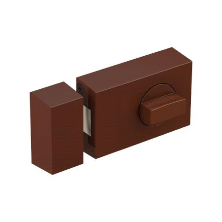 KS500 Utenpåligende Reilelås. Brun