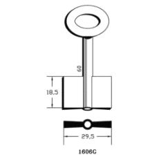 1606G Nøkkelemne