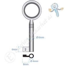 Junie 8x6-1 Nøkkel Nr. 2