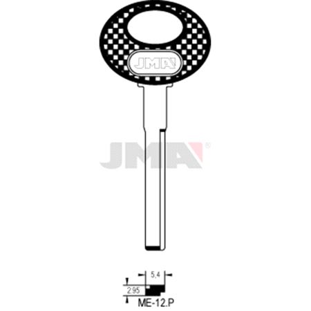 ME-12.P Nøkkelemne, MB60P, HU61AP