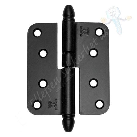 3248-110 Løftehengsel Høyre sort m/almue