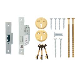 FAS 309 Låskasse Komplett. Messing matt