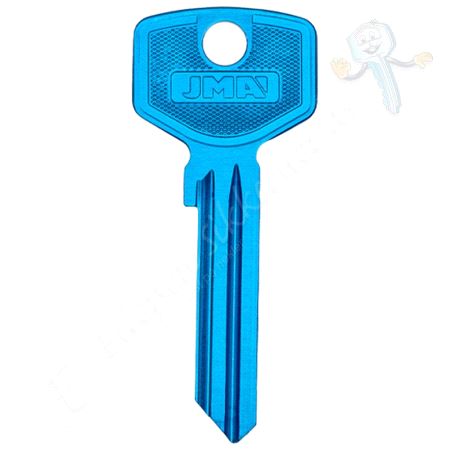 TV-3D Alu. Nøkkelemne Lys Blå