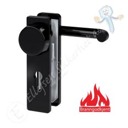 ZT2153 Langskilt med vrider/Fast kule. Rett. CC72 Sort