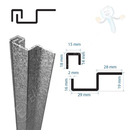 Sikringsjern UFB Profil Galv. 1 Stk.