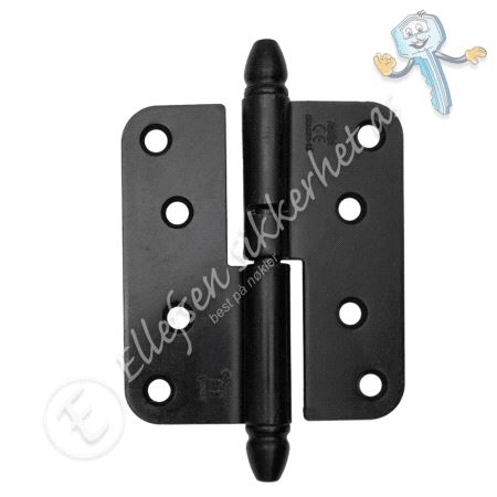 3248-110 Løftehengsel Venstre sort m/almue