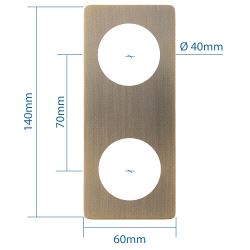 7590-E Dekkskilt Bronse