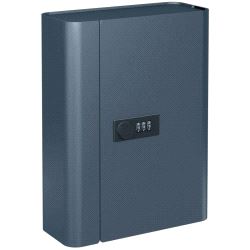 SK20 Nøkkelskap med Kodelås. Grå matt. 20 kroker