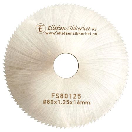 Fres  80 x 1,25 x 16 Tilholder u/sidespor