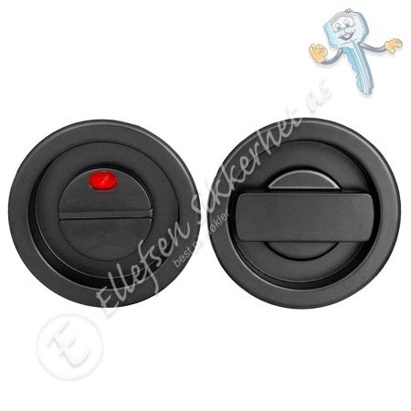 0341 Toalettgarnityr Skyvedør sort