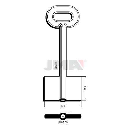 DV-17G Nøkkelemne
