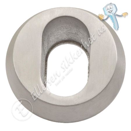 Rund Kåpe for oval sylinder. Rustfritt stål