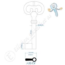 J-2G, CV Nøkkelemne Brun
