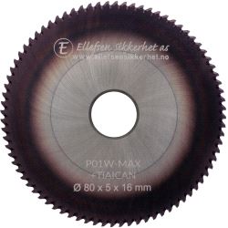 Fres P01W + TiAICN. Silca W-Max, Hardmetall