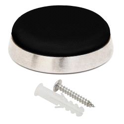 8950-E Dørstopper for vegg Ø44. Sort