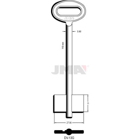 DV-13G Nøkkelemne