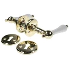 10078 Husmann Messing polert/Hvit furu