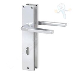 ZB4100 Langskilt med vrider og nøkkelhull. CC72. Alu